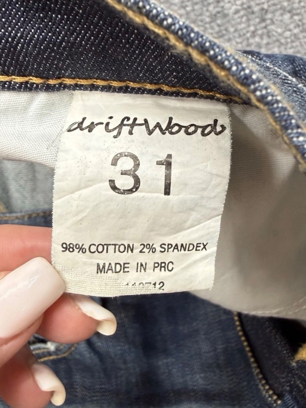 Driftwood Women’s Jeans Embroidered Floral Distress Skinny Jeans Size 31x29 - Picture 7 of 7